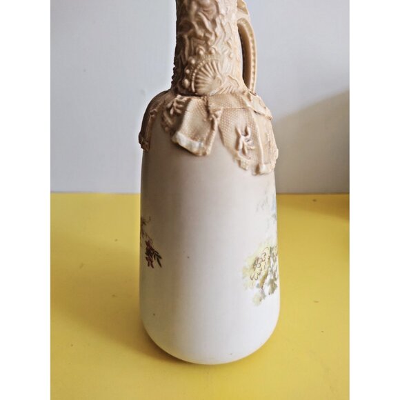 Antique Doulton Burslem England Ornate Raised Motif Pitcher 10 1/2" - 1890-1902 - Picture 15 of 16